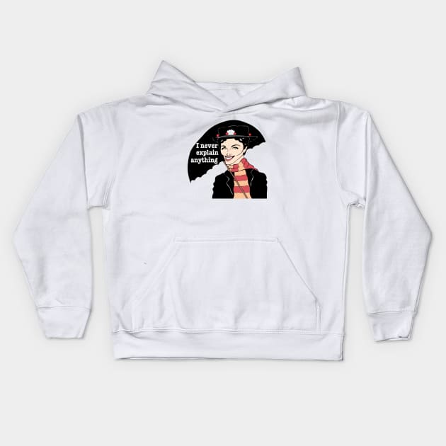 Mary Poppins Julie Andrews fan art Kids Hoodie by cartoonistguy